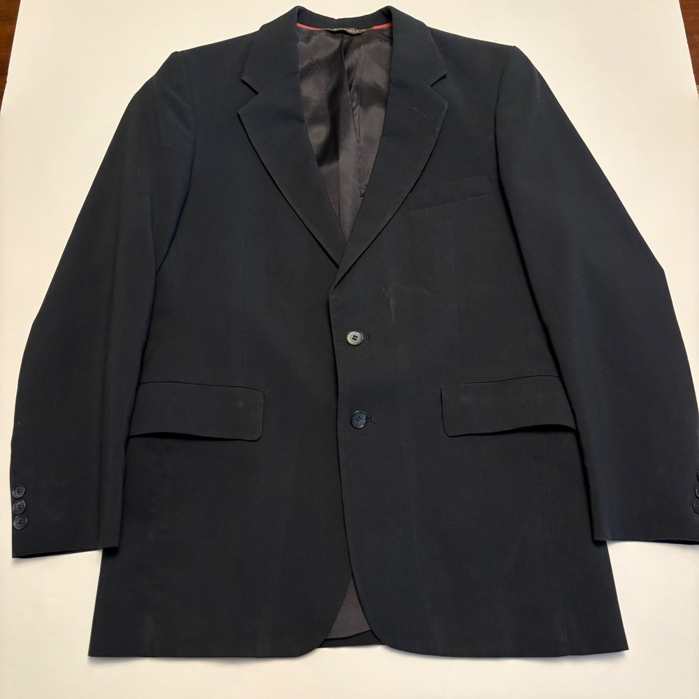 Levi's Action Suits Blazer Mens Navy Blue Vintage Made in USA Business Class